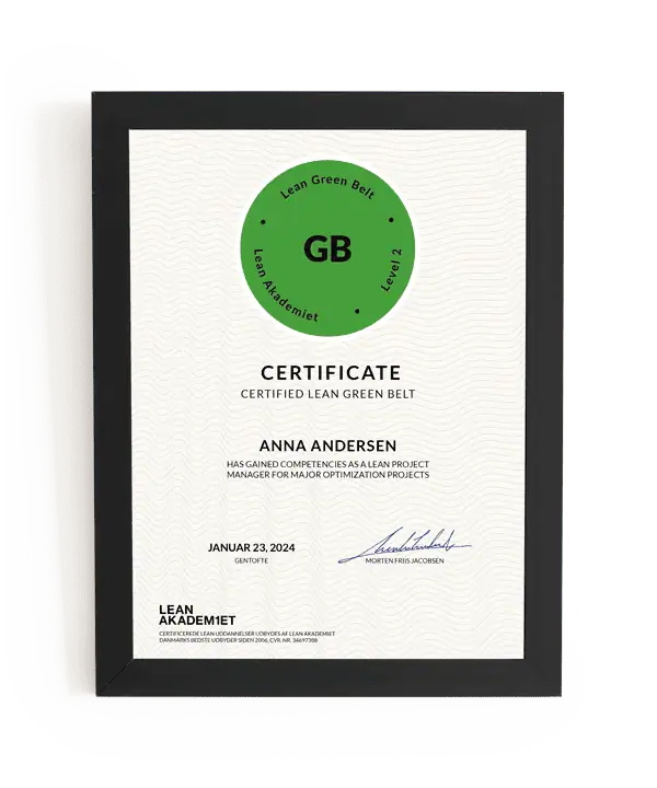 Lean Green Belt - bevis
