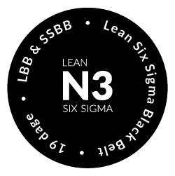 Lean Six Sigma Black Belt knude (S)